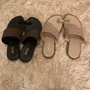 2 pairs size 8 MK sandals $30.00 for both